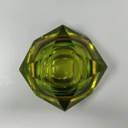 1960s Gorgeous green ashtray or catch-all by Flavio Poli for Seguso