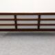 Scandinavian style three-seater sofa in teak, France circa 1950.