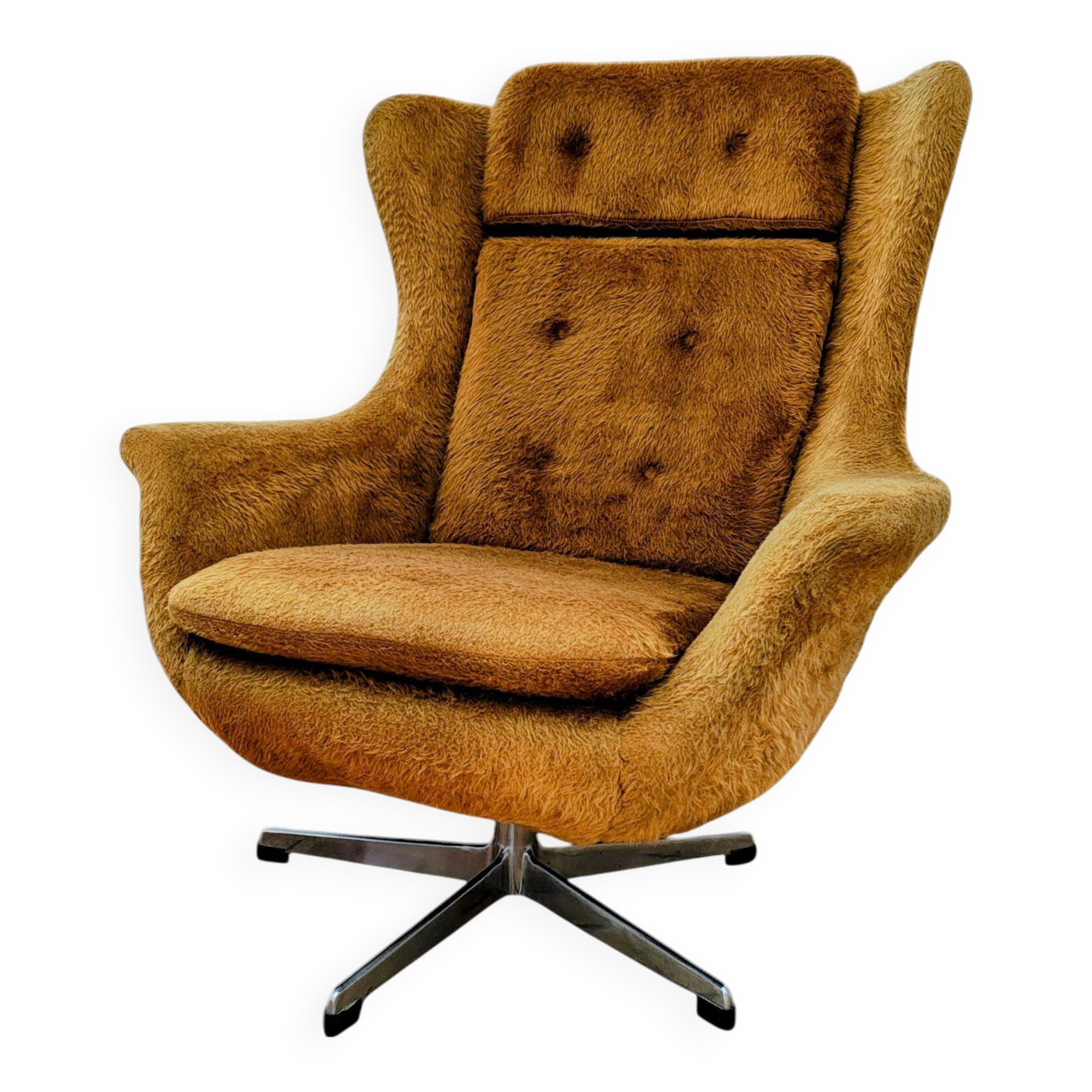 Ushak Swivel Chair by Up Zavody Rousinov from Up Závody, Czechoslovakia, 19