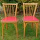 Pair of Baumann bistro chairs no. 12