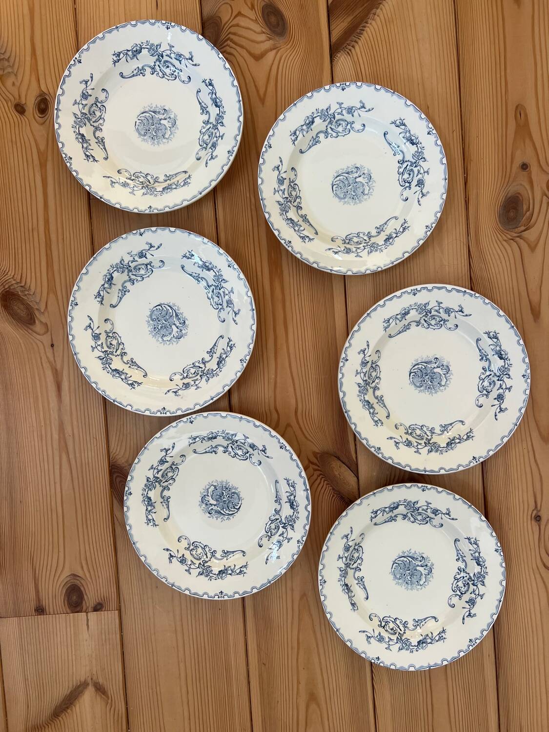 Earthenware soup plates, Moscow model, like new