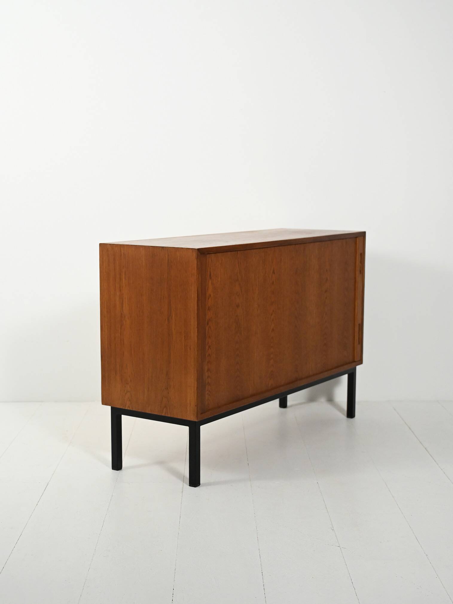 Scandinavian Teak Sideboard with Tambour Door