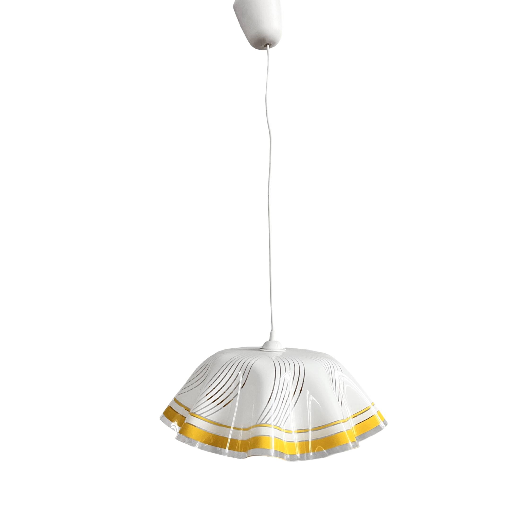 Plexiglass kitchen ceiling lamp, Poland 1990s