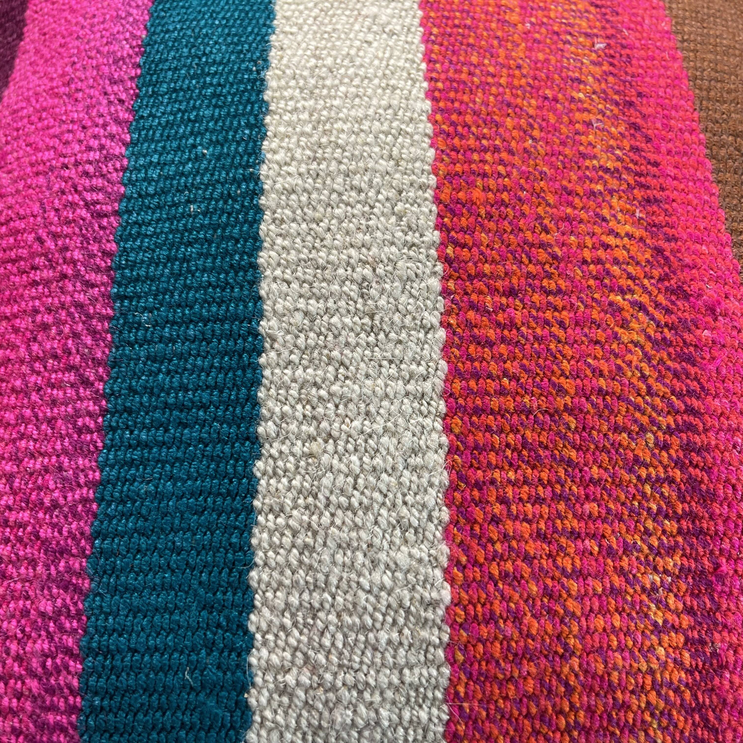 Vintage turkish kilim cushion cover 40 x 40 cm