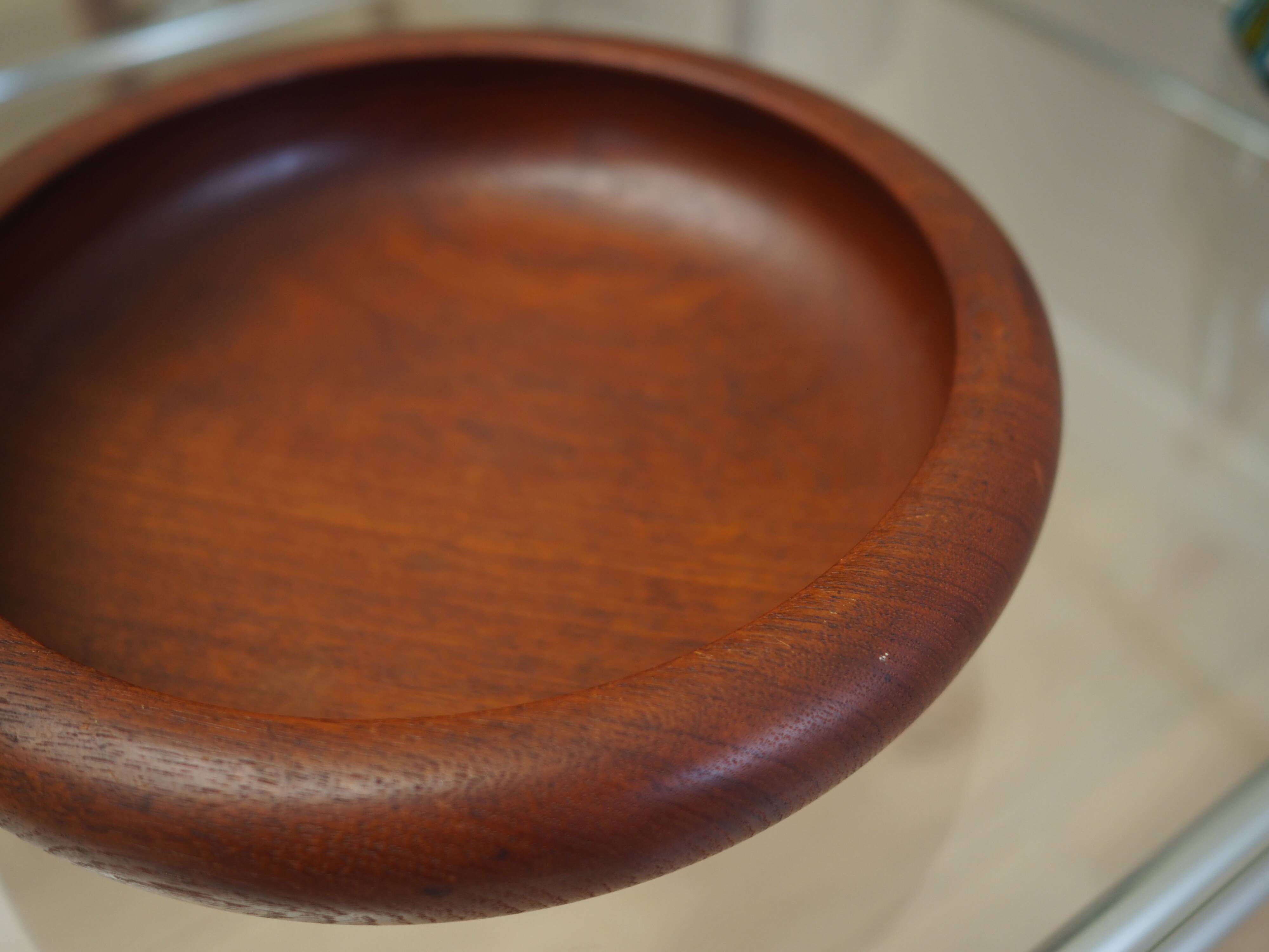 Teak platter, Danish design, 1960s, manufacture: Denmark