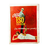 Advertising poster 60s Cognac Soberano,Spain