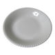 plat blanc crème en faïence