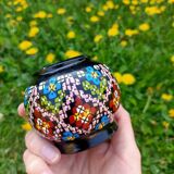 Ethnic pattern candle holder 🌸