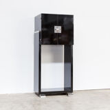 60s Piano lacquered cabinet art deco style