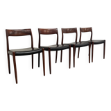 4x Møller 77 dining chairs, Denmark 1960s