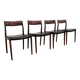 4 chaises de salle à manger Møller 77, Danemark, années 1960