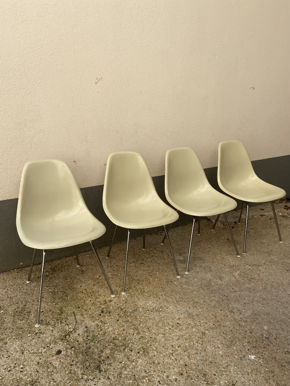 4 DSX chairs by Ray & Charles Eames for Herman Miller 1970