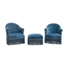 Pair of armchairs toad and rest feet 1970