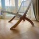 Chaise longue / fauteuil / monoplace rétro en rotin