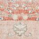 Tapis vintage floral rose blush et pêche 8x12, tapis pour salon.