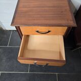 Pair of vintage teak bedside tables from the 60s