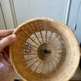 Large wicker pendant light
