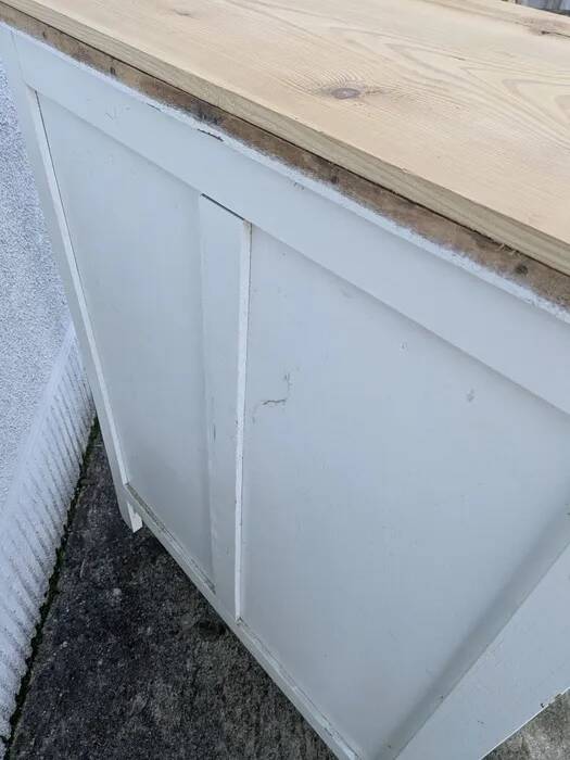 White Parisian buffet