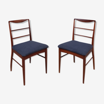 Ensemble danois de 4 chaises à manger en teck Vanson pour Heals