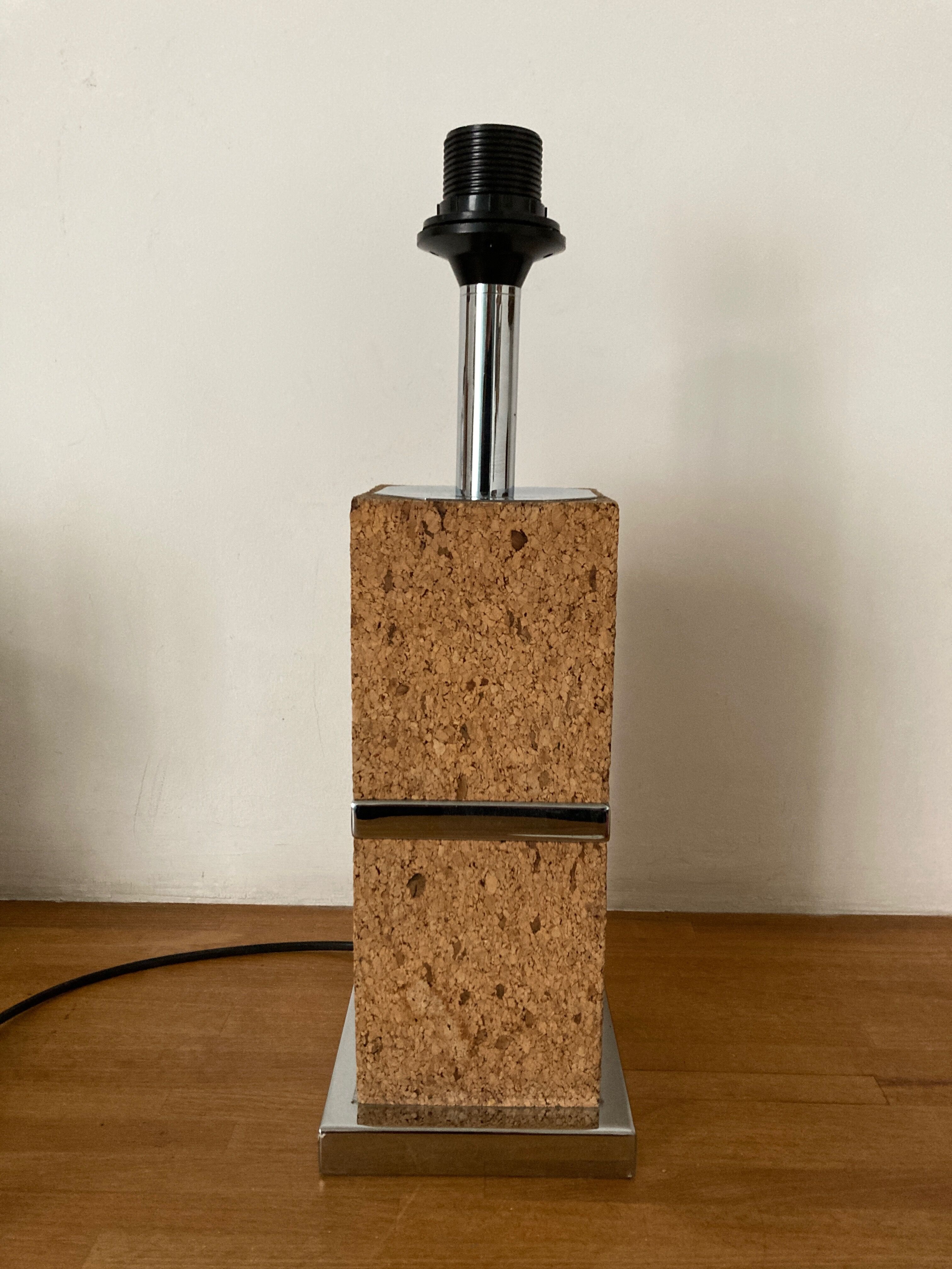 Product Popup Noel 22 Lamp 1970 in cork and chrome