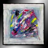 Abstract painting table
