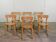 Rare ensemble de 6 chaises Alvar Aalto modèle 69 pour Artek
