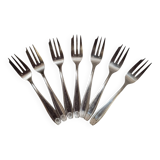 7 fourchettes à gâteau Apollo, Art Deco