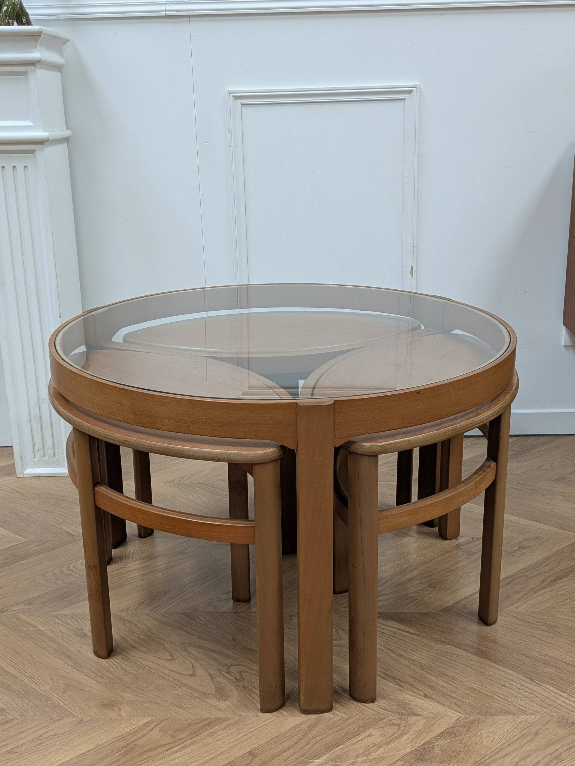 Vintage Nathan coffee table from the 1960s.