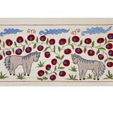 Vintage Turkish rug, hand-knotted, 50x92cm.