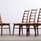 Lis Dining Chairs in Rosewood by Niels Koefoed, Denmark, 1960s, Set of 4