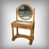 Dressing table in elm burl veneer, Empire period – Early 19th century