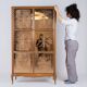 Art Deco wardrobe or cabinet with mirrors, France, 1920-1930s