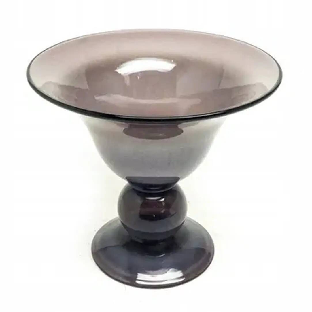 Postmodern vase, glass, design by J. Słuczan-Orkusz, Poland, 1970s