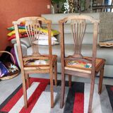 Pair of vintage Louis XVI style chairs from the 19th century