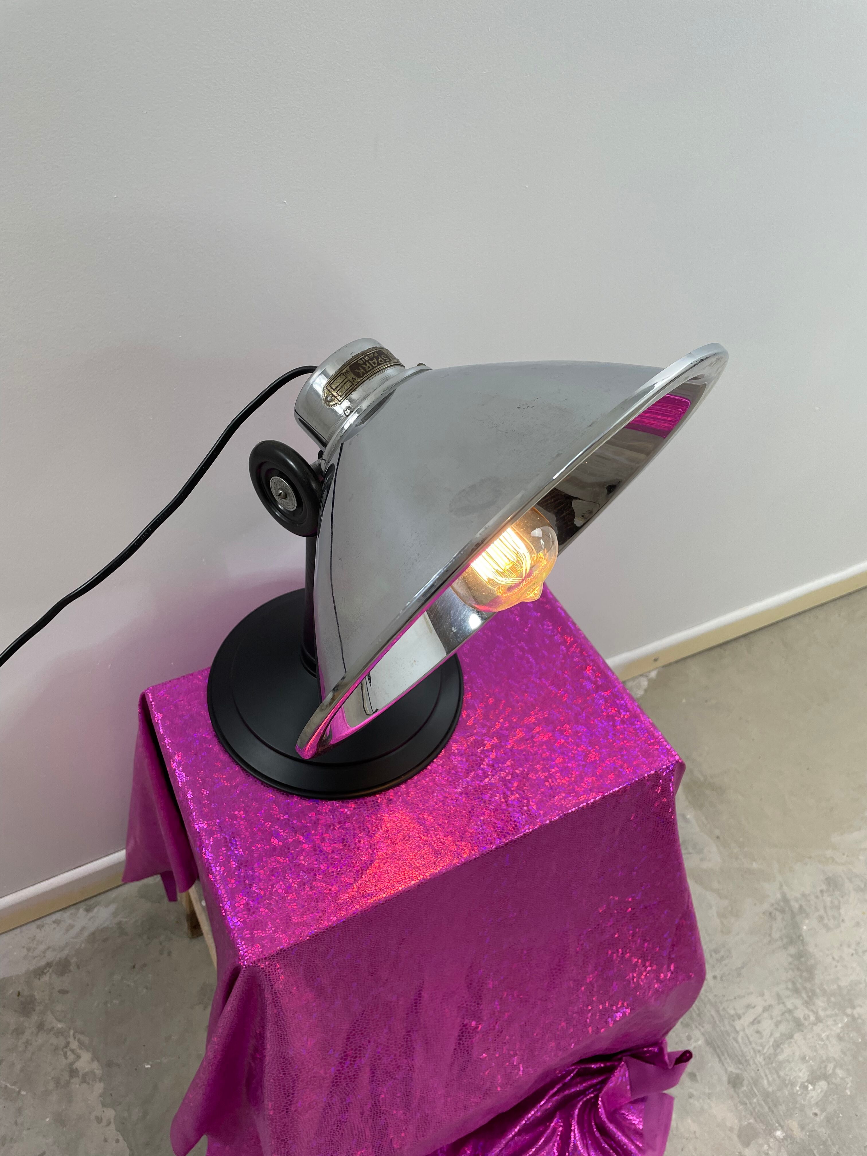 industrial lamp old French radiator