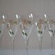 6 champagne flutes Perrier Jouet model Belle Époque by Emile Gallé