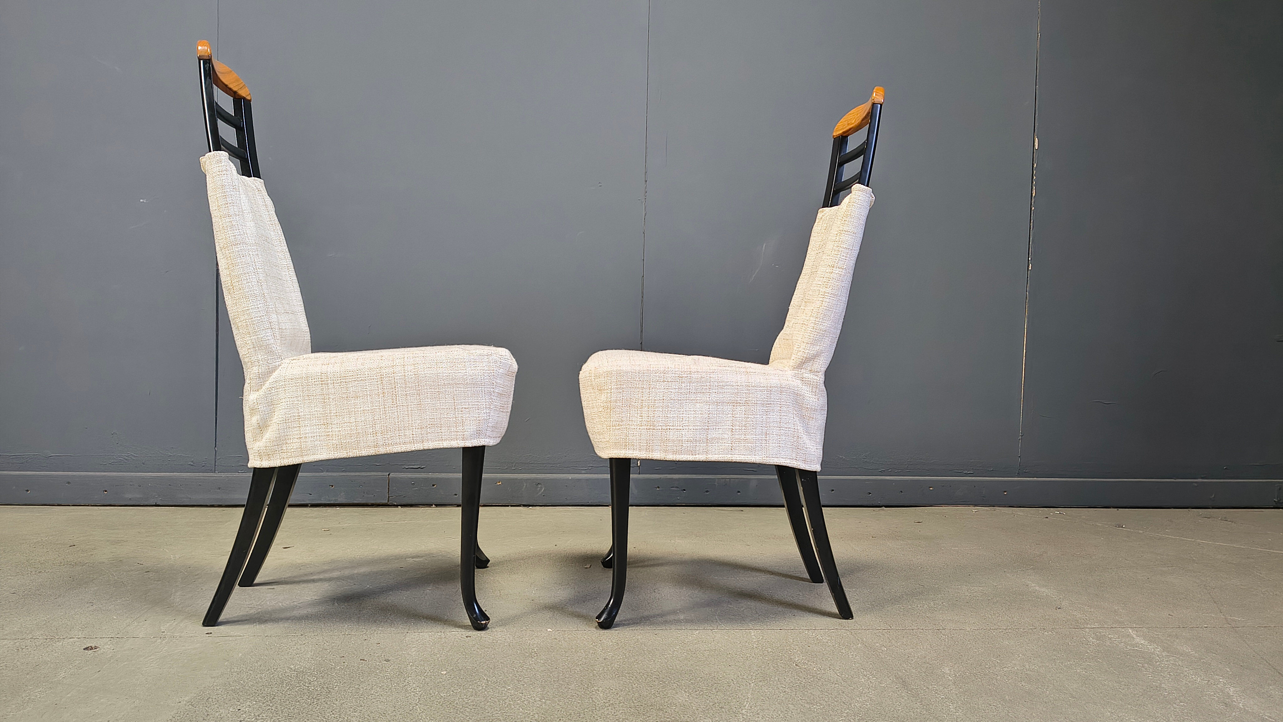 Vintage dining chairs by Giorgetti, 1970s