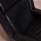 Scandinavian leather armchair, 1960s