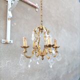 Old bronze chandelier