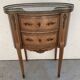 Louis XV style kidney chest of drawers Marble top with brass gallery 20th century