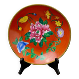 Decorative porcelain and brass plate