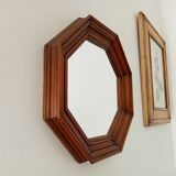 Vintage octagonal mirror 30*30cm