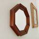 Vintage octagonal mirror 30*30cm