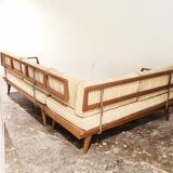 Vintage convertible Knoll Antimott corner sofa, daybed, 1960s