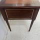 Louis XVI style desk in mahogany and mahogany veneer, 20th century.