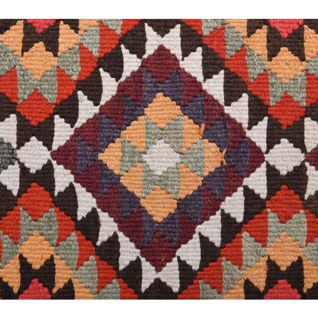 1970s Vintage Turkish Hand-Knotted Wool Cotton Red Runner Rug 89x294