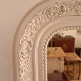 Louis Philippe style mirror in patinated stucco