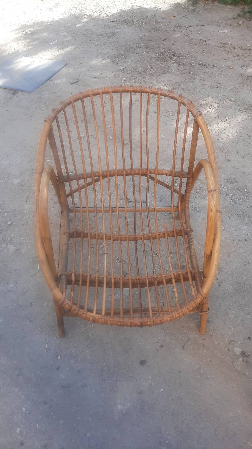 Rattan and bamboo garden furniture