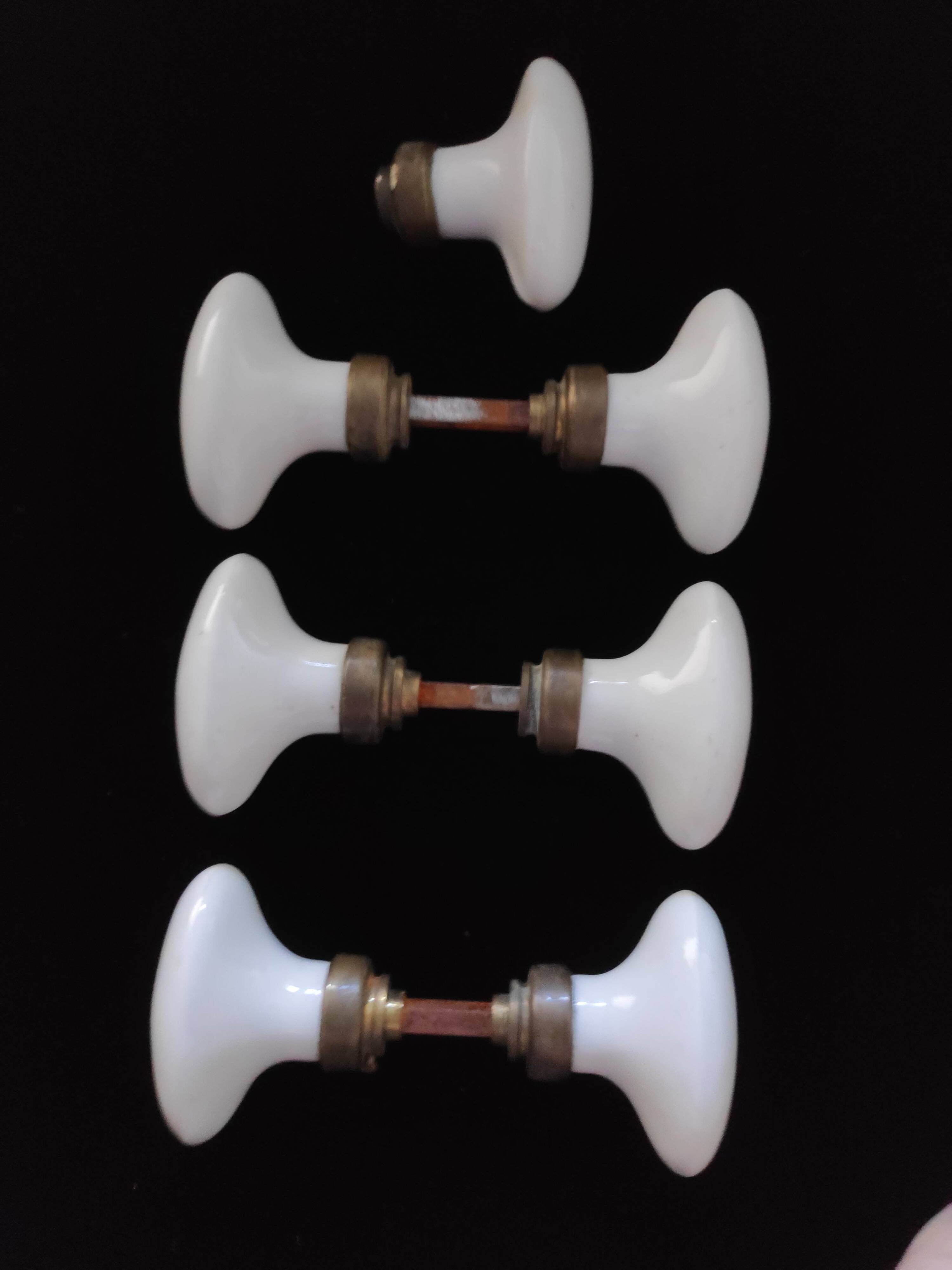Set of 7 porcelain handles
