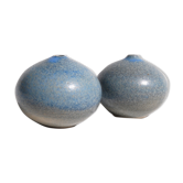 Paire de vases boules soliflores de Bernadette Sépulchre - Belgique